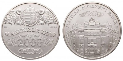 2000 forint Magyar Nemzeti Bank 2014 BU